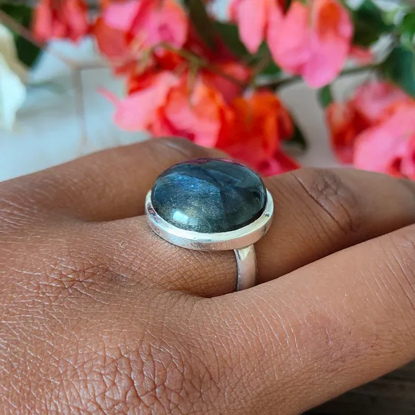 Silver_&_Blue_&_Grey_Sterling_Silver_925_Premium_&_Elegant_Boho_Ring_For_Girls_&_Women