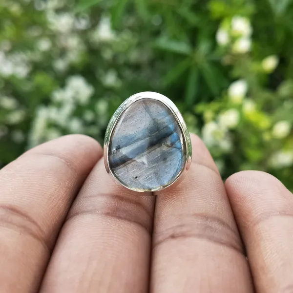 Silver_&_Blue_Sterling_Silver_925_Premium_&_Elegant_Boho_Ring_For_Girls_&_Women