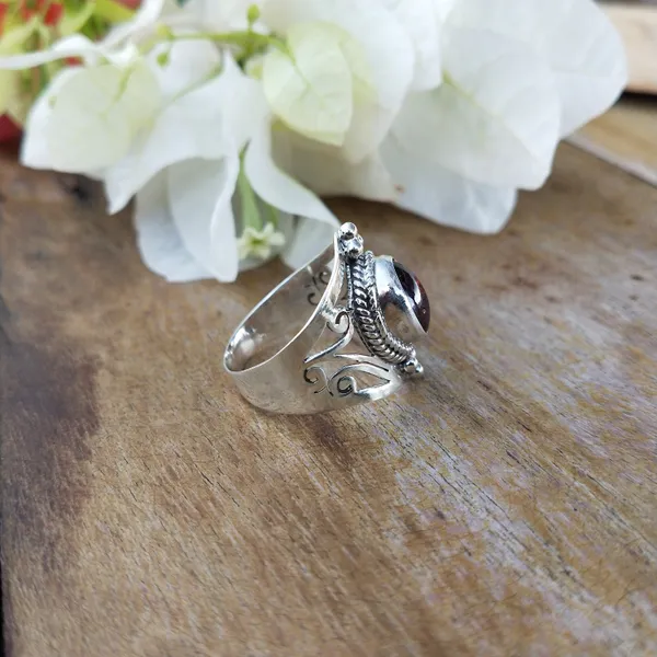 Silver_&_Purple_Sterling_Silver_925_Premium_&_Elegant_Boho_Ring_For_Girls_&_Women