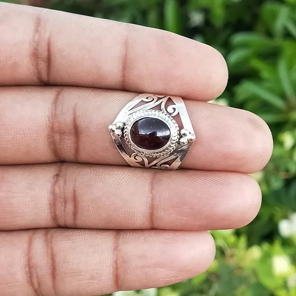 Silver_&_Purple_Sterling_Silver_925_Premium_&_Elegant_Boho_Ring_For_Girls_&_Women