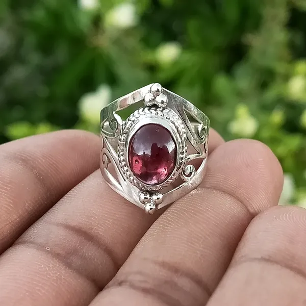 Silver_&_Purple_Sterling_Silver_925_Premium_&_Elegant_Boho_Ring_For_Girls_&_Women