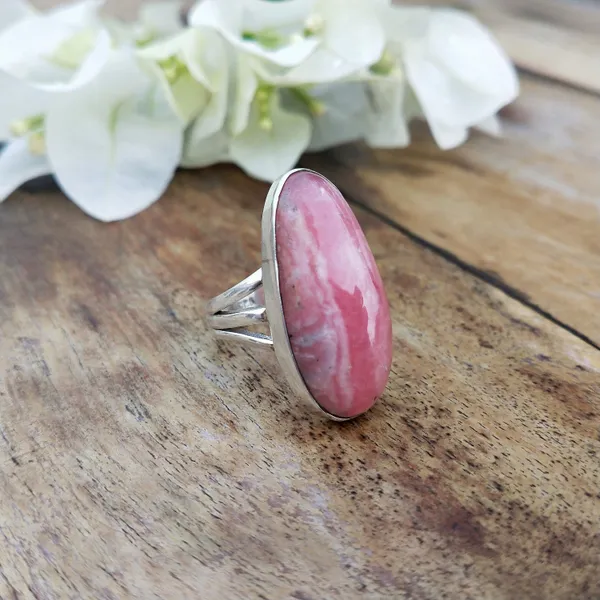 Silver_&_Pink_Sterling_Silver_925_Premium_&_Elegant_Boho_Ring_For_Girls_&_Women
