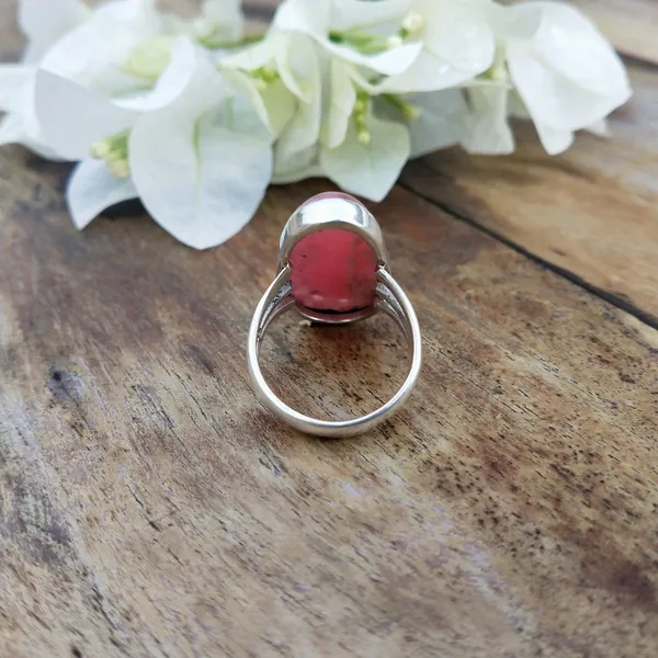 Silver_&_Pink_Sterling_Silver_925_Premium_&_Elegant_Boho_Ring_For_Girls_&_Women