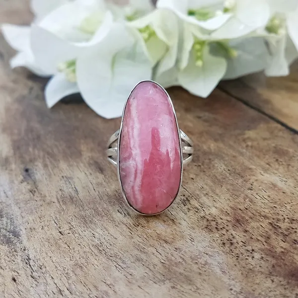Silver_&_Pink_Sterling_Silver_925_Premium_&_Elegant_Boho_Ring_For_Girls_&_Women