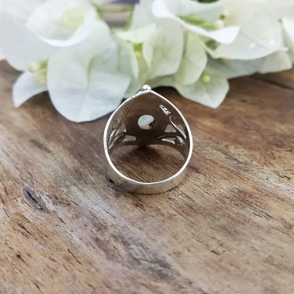 Silver_&_Multicolor_White_Sterling_Silver_925_Premium_&_Elegant_Boho_Ring_For_Girls_&_Women
