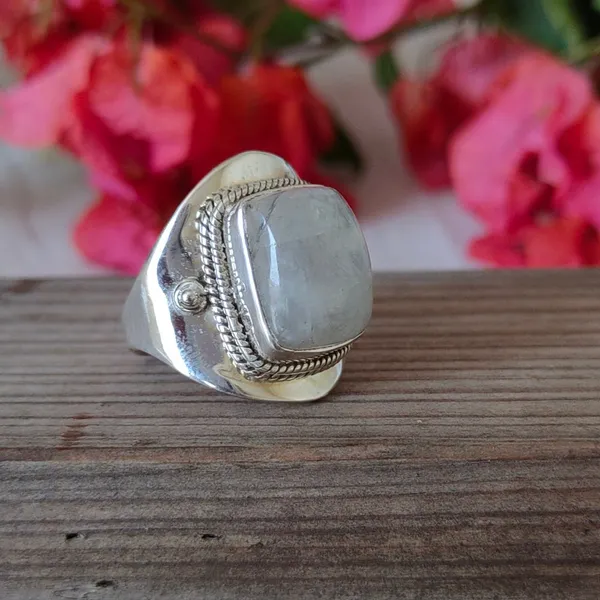 Silver_&_Multicolor_Sterling_Silver_925_Premium_&_Elegant_Boho_Ring_For_Girls_&_Women