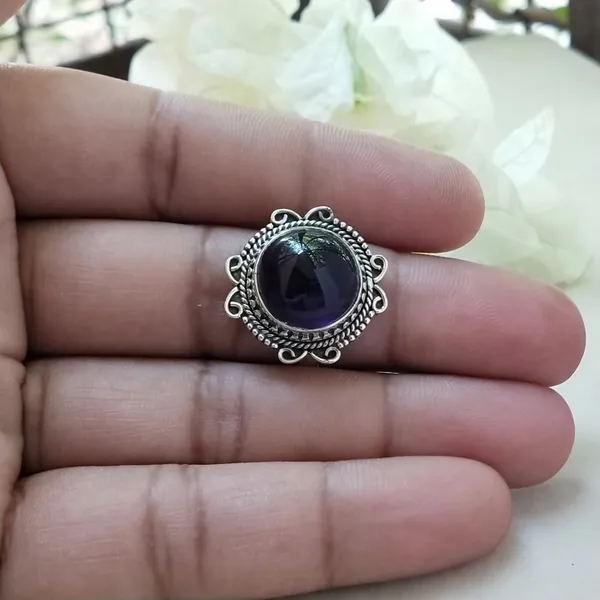 Silver_&_Purple_Sterling_Silver_925_Premium_&_Elegant_Designer_Ring_For_Girls_&_Women