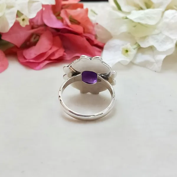Silver_&_Purple_Sterling_Silver_925_Premium_&_Elegant_Designer_Ring_For_Girls_&_Women