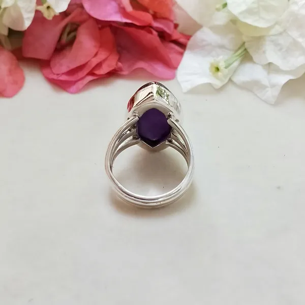 Silver_&_Purple_Sterling_Silver_925_Premium_&_Elegant_Boho_Ring_For_Girls_&_Women