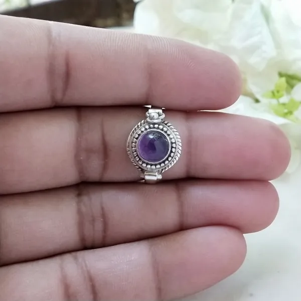 Silver_&_Purple_Sterling_Silver_925_Premium_&_Elegant_Designer_Ring_For_Girls_&_Women