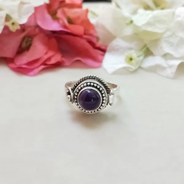 Silver_&_Purple_Sterling_Silver_925_Premium_&_Elegant_Designer_Ring_For_Girls_&_Women