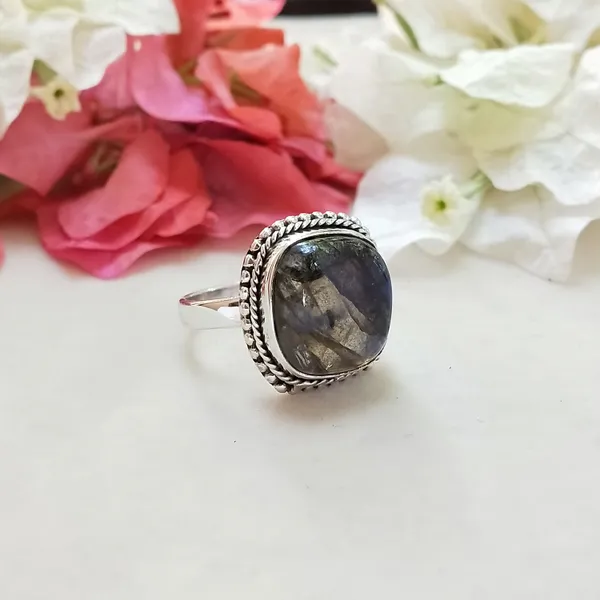 Silver_&_Blue_Sterling_Silver_925_Premium_&_Elegant_Boho_Ring_For_Girls_&_Women