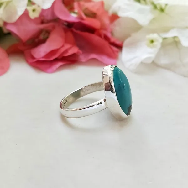 Silver_&_Blue_Sterling_Silver_925_Premium_&_Elegant_Boho_Ring_For_Girls_&_Women