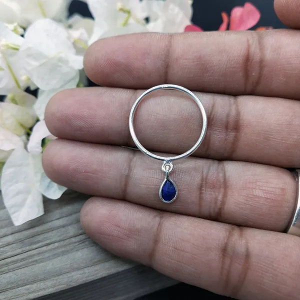 Silver_&_Blue_Sterling_Silver_925_Premium_&_Elegant_Boho_Ring_For_Girls_&_Women