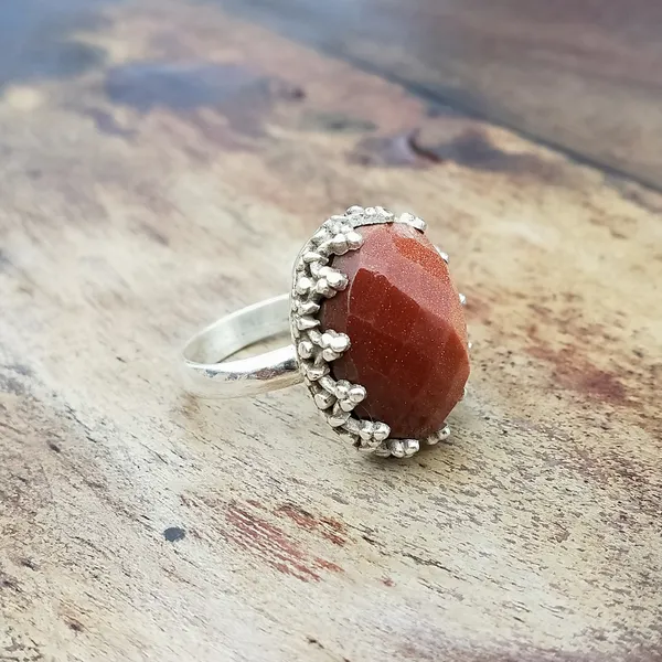Silver_&_Brown_Sterling_Silver_925_Premium_&_Elegant_Boho_Ring_For_Girls_&_Women