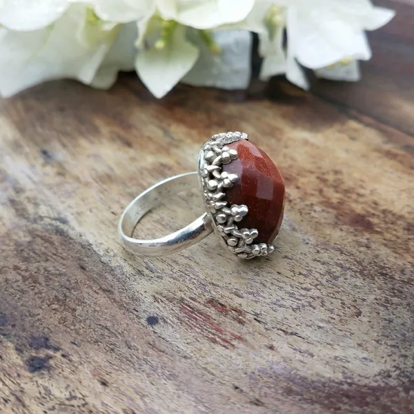 Silver_&_Brown_Sterling_Silver_925_Premium_&_Elegant_Boho_Ring_For_Girls_&_Women