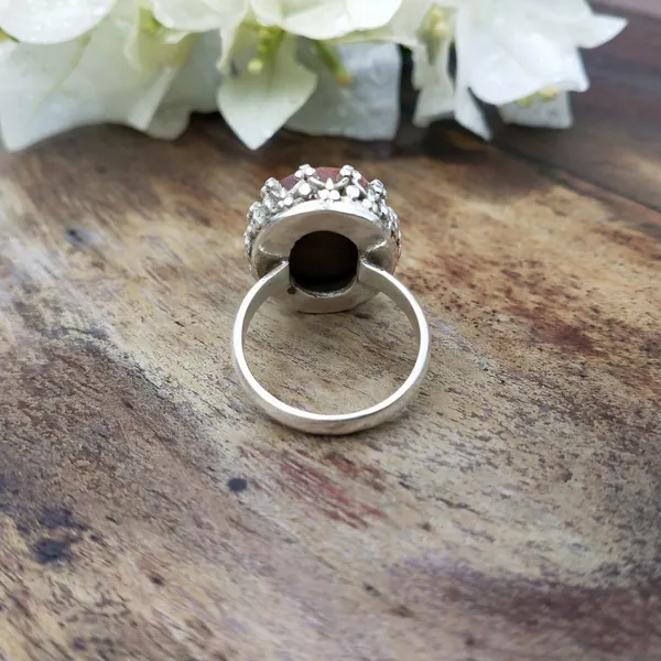Silver_&_Brown_Sterling_Silver_925_Premium_&_Elegant_Boho_Ring_For_Girls_&_Women