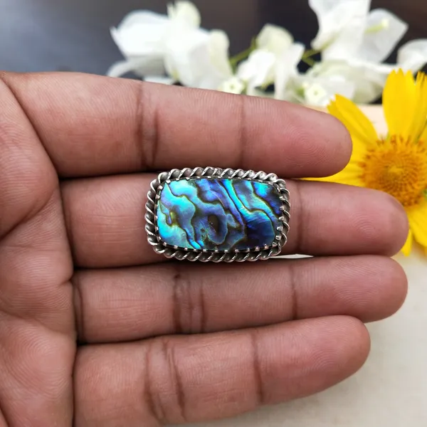 Silver_&_Multicolor_Sterling_Silver_925_Premium_&_Elegant_Boho_Ring_For_Girls_&_Women