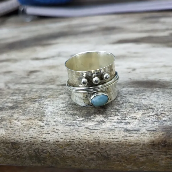 Silver_&_Aqua_Blue_Sterling_Silver_925_Premium_&_Elegant_Handmade_Ring_For_Girls_&_Women
