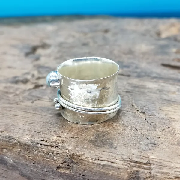 Silver_&_Aqua_Blue_Sterling_Silver_925_Premium_&_Elegant_Handmade_Ring_For_Girls_&_Women