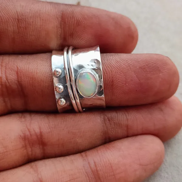 Silver_&_Pink_Sterling_Sillver_925_Premium_&_Elegant_Handmade_Ring_For_Girls_&_Women