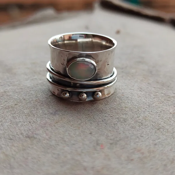 Silver_&_Pink_Sterling_Sillver_925_Premium_&_Elegant_Handmade_Ring_For_Girls_&_Women