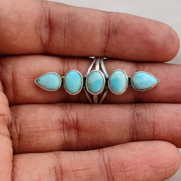 Silver_&_Sky_Blue_Sterling_Silver_925_Premium_&_Elegant_Designer_Ring_For_Girls_&_Women