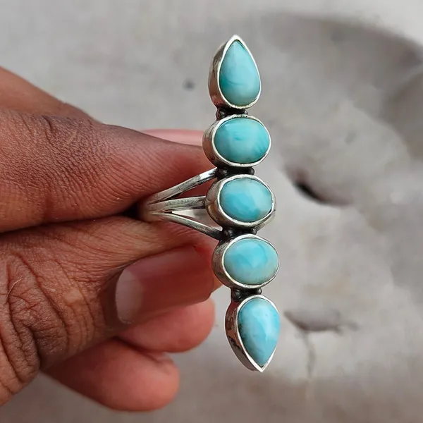 Silver_&_Sky_Blue_Sterling_Silver_925_Premium_&_Elegant_Designer_Ring_For_Girls_&_Women