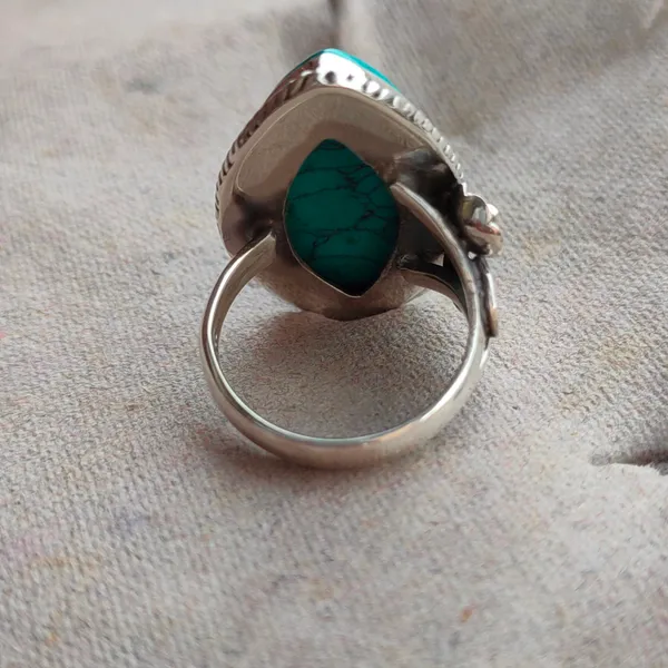 Silver_&_Blue_Sterling_Silver_925_Premium_&_Elegant_Boho_Ring_For_Girls_&_Women