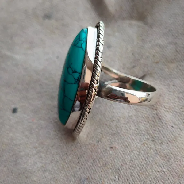Silver_&_Blue_Sterling_Silver_925_Premium_&_Elegant_Boho_Ring_For_Girls_&_Women