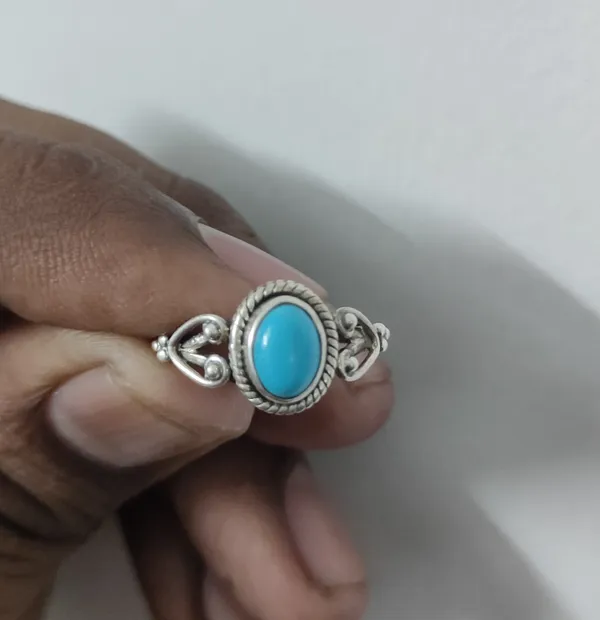 Silver_&_Blue_Sterling_Silver_925_Premium_&_Elegant_Boho_Ring_For_Girls_&_Women