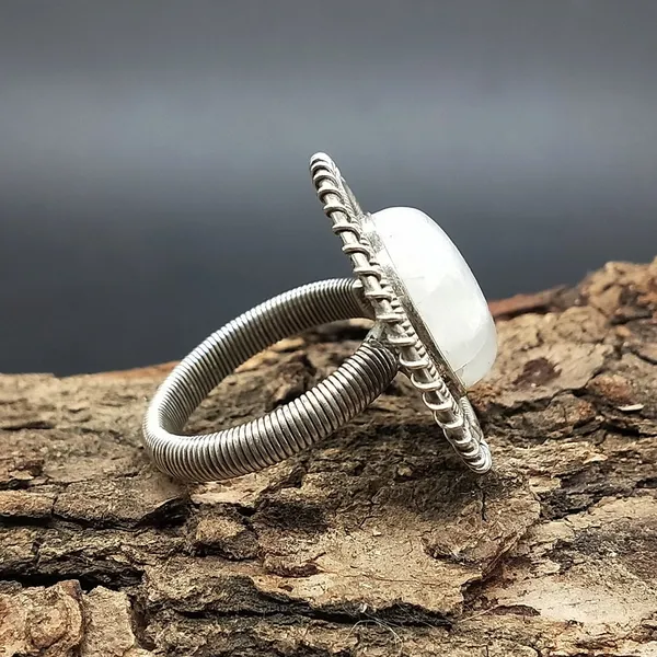 Silver_&_White_With_Blue_Sterling_Silver_925_Premium_&_Elegant_Boho_Ring_For_Girls_&_Women