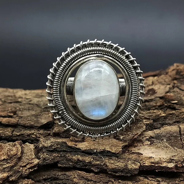 Silver_&_White_With_Blue_Sterling_Silver_925_Premium_&_Elegant_Boho_Ring_For_Girls_&_Women