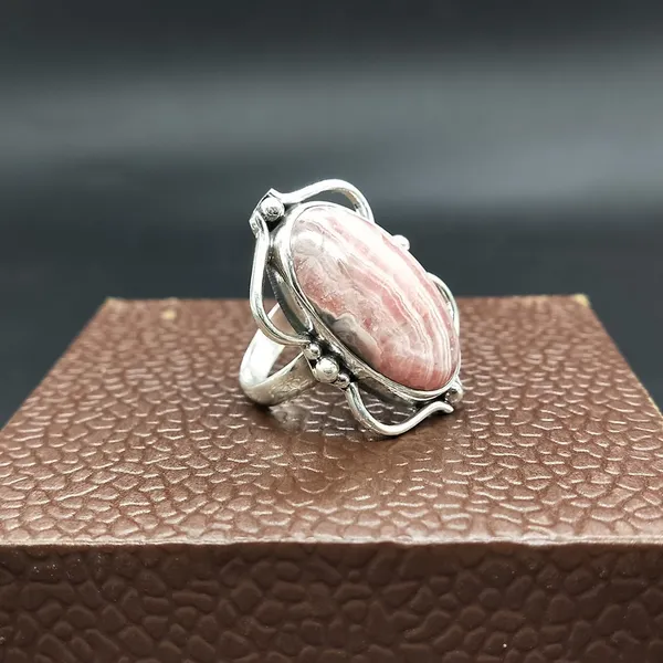 Silver_&_Pink_Sterling_Silver_925_Premium_&_Elegant_Boho_Ring_For_Girls_&_Women
