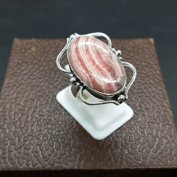 Silver_&_Pink_Sterling_Silver_925_Premium_&_Elegant_Boho_Ring_For_Girls_&_Women