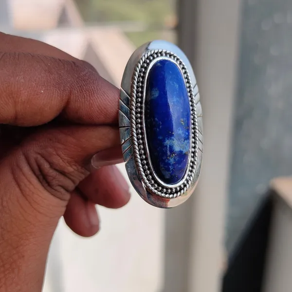 Silver_&_Blue_Sterling_Silver_925_Premium_&_Elegant_Boho_Ring_For_Girls_&_Women
