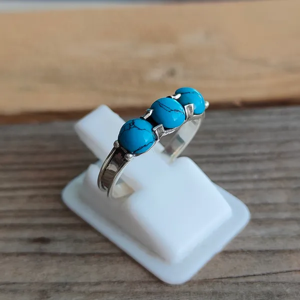 Silver_&_Blue_Sterling_Silver_925_Premium_&_Elegant_Boho_Ring_For_Girls_&_Women