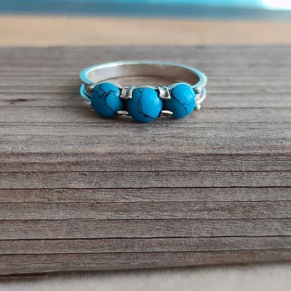 Silver_&_Blue_Sterling_Silver_925_Premium_&_Elegant_Boho_Ring_For_Girls_&_Women