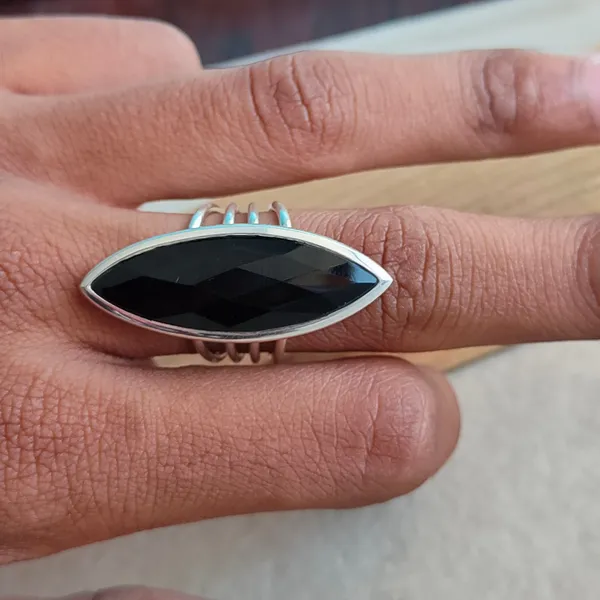 Silver_&_Black_Sterling_Silver_925_Premium_&_Elegant_Boho_Ring_For_Girls_&_Women