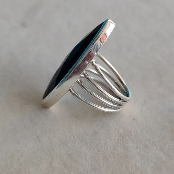 Silver_&_Black_Sterling_Silver_925_Premium_&_Elegant_Boho_Ring_For_Girls_&_Women