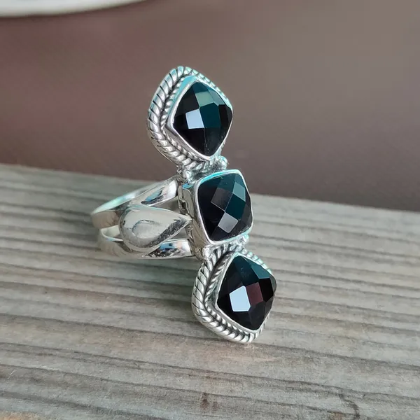 Silver_&_Black_Sterling_Silver_925_Premium_&_Elegant_Boho_Ring_For_Girls_&_Women