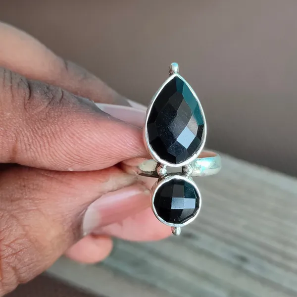 Silver_&_Black_Sterling_Silver_925_Premium_&_Elegant_Boho_Ring_For_Girls_&_Women