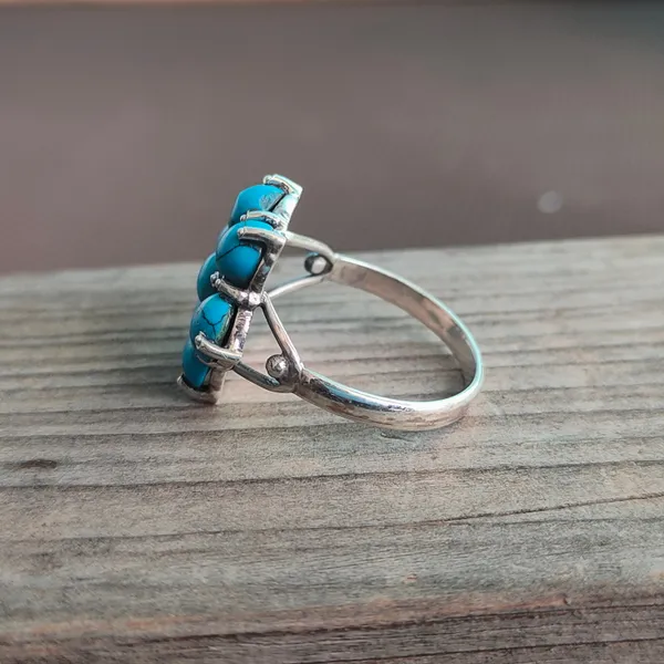 Silver_&_Blue_Sterling_Silver_925_Premium_&_Elegant_Boho_Ring_For_Girls_&_Women