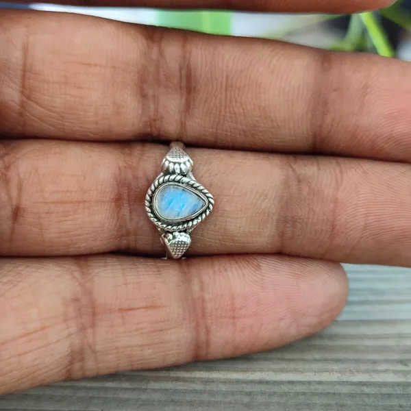 Silver_&_White_With_Blue_Sterling_Silver_925_Premium_&_Elegant_Boho_Ring_For_Girls_&_Women