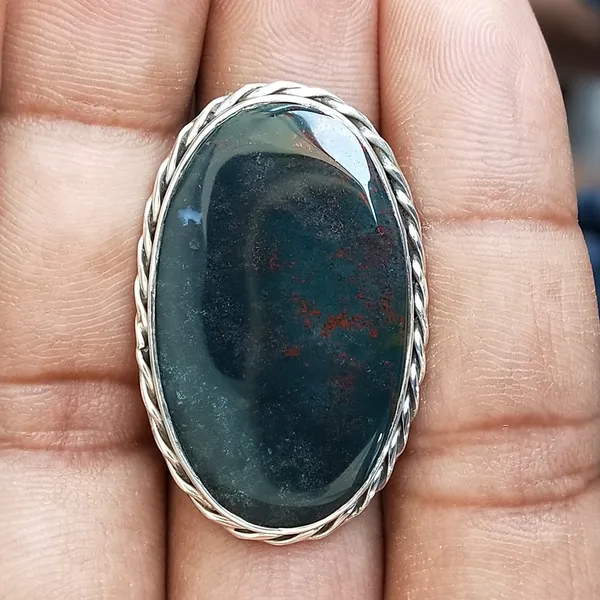 Silver_&_Green_Sterling_Silver_925_Premium_&_Elegant_Boho_Ring_For_Girls_&_Women