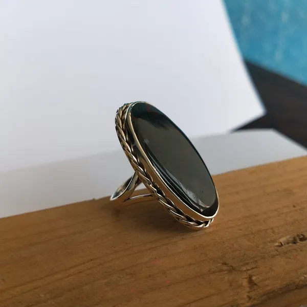 Silver_&_Green_Sterling_Silver_925_Premium_&_Elegant_Boho_Ring_For_Girls_&_Women