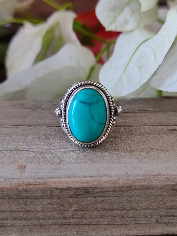 Silver_&_Green_Sterling_Silver_925_Premium_&_Elegant_Boho_Ring_For_Girls_&_Women