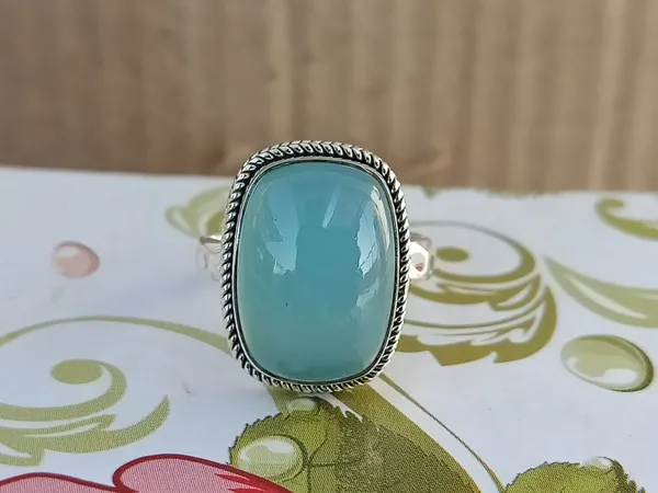 Silver_&_Blue_Sterling_Silver_925_Premium_&_Elegant_Boho_Ring_For_Girls_&_Women