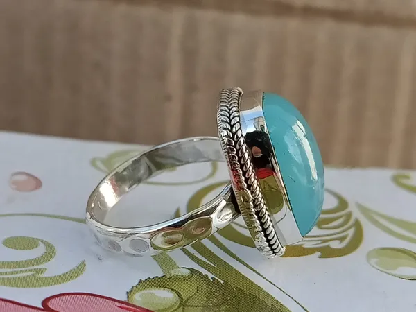 Silver_&_Blue_Sterling_Silver_925_Premium_&_Elegant_Boho_Ring_For_Girls_&_Women