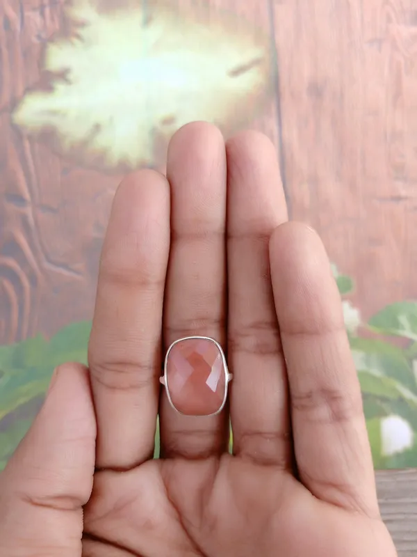 Silver_&_Pink_Sterling_Silver_925_Premium_&_Elegant_Boho_Ring_For_Girls_&_Women